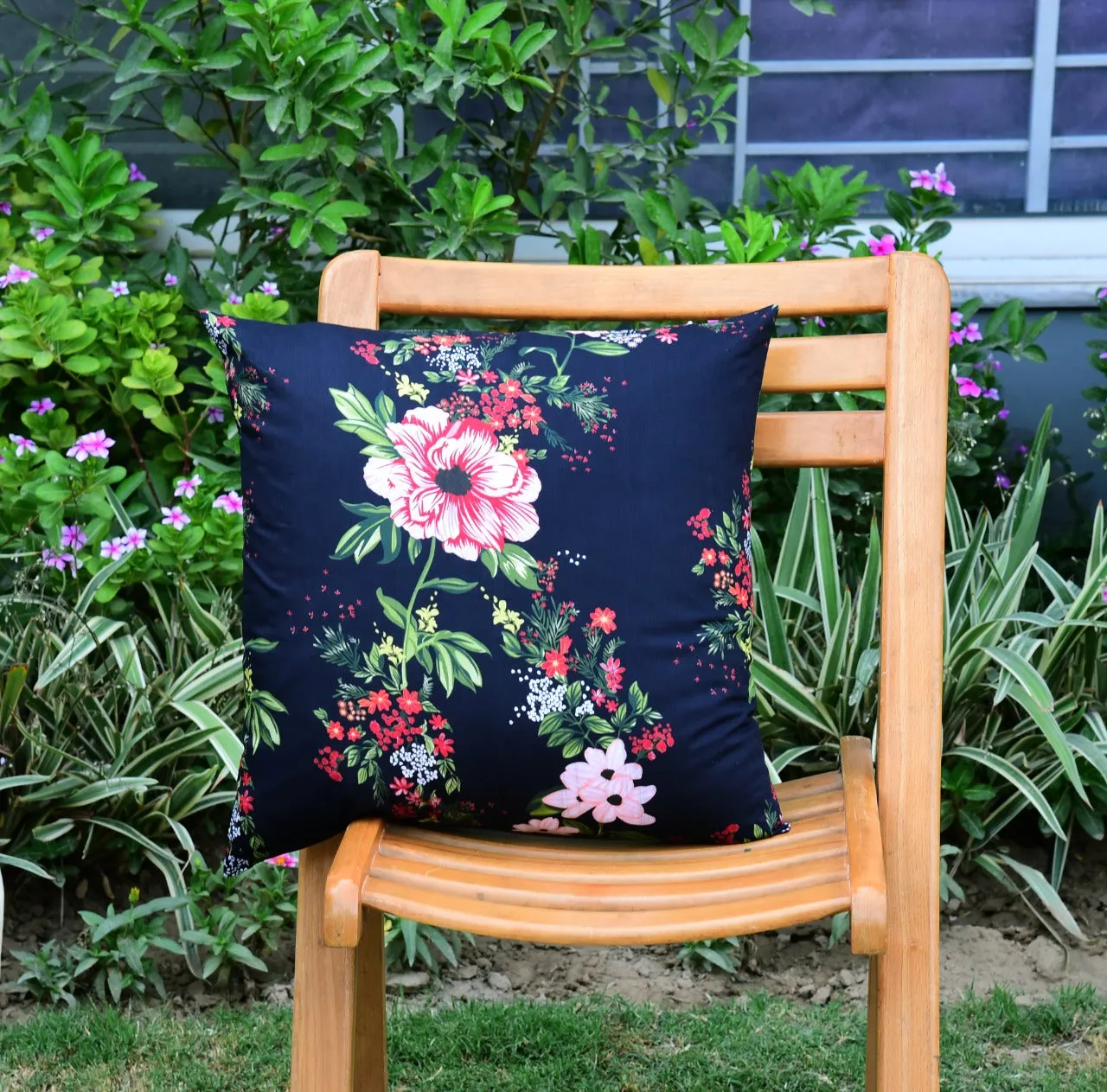 6 PCs Digital Printed Cotton Cushions-Earth Planet