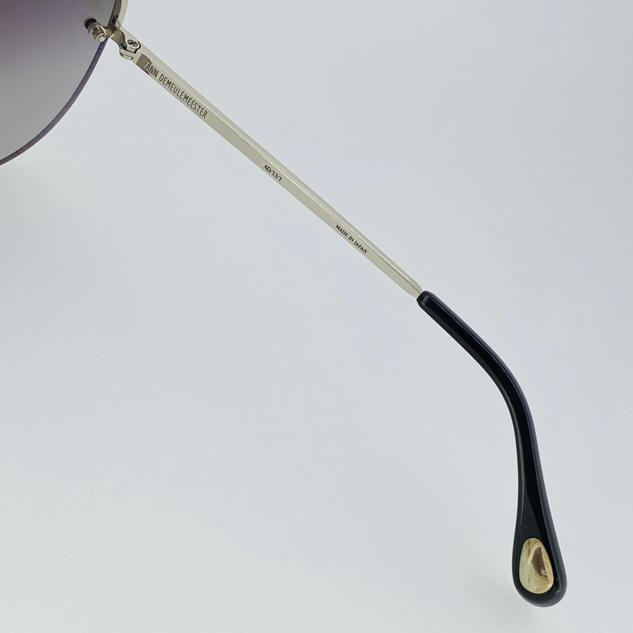Ann Demeulemeester Men's Sunglasses White Gold and Gray AD13C1SUN