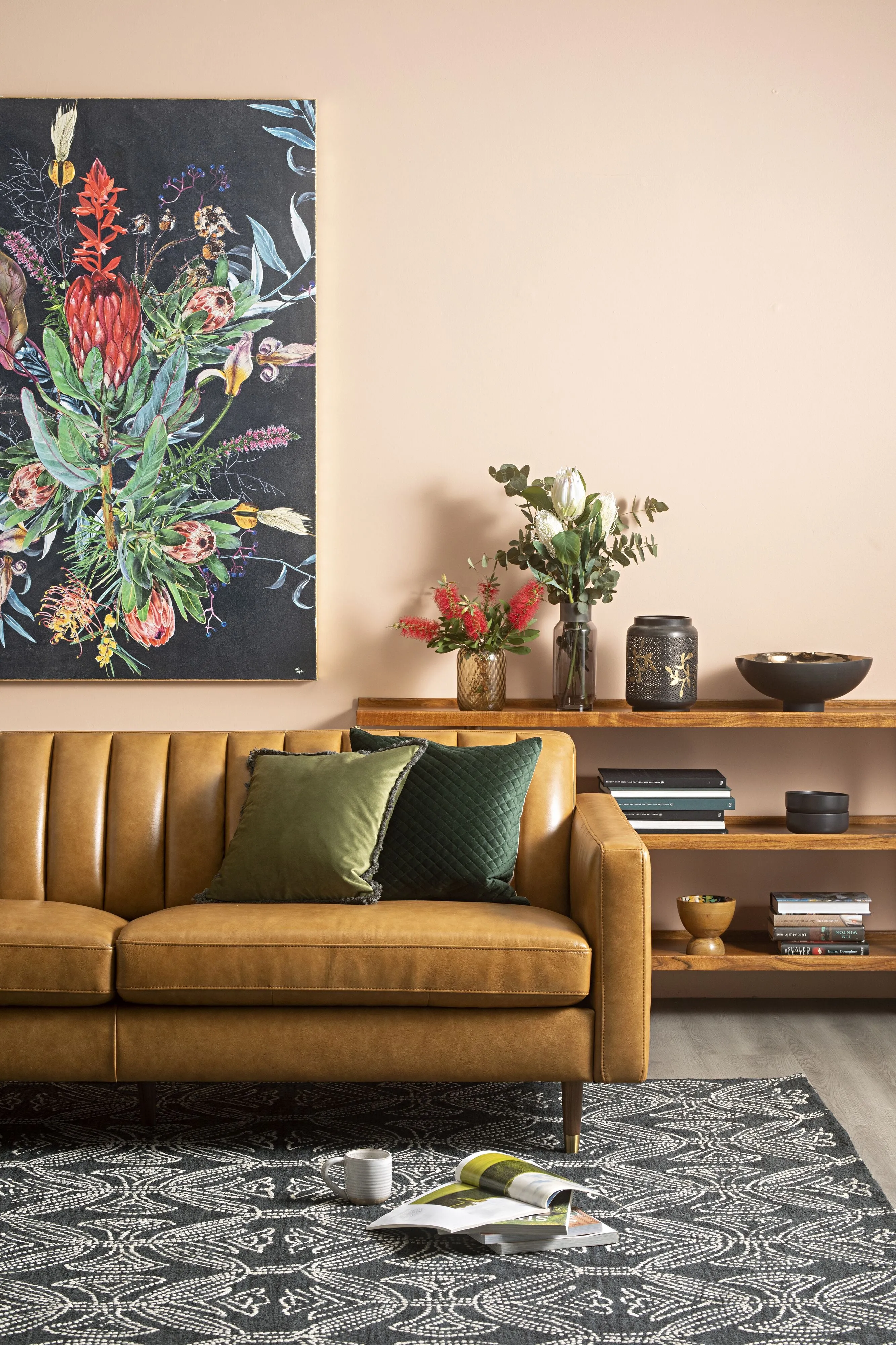 Azzedine Gold Metal Floor Lamp 166cm