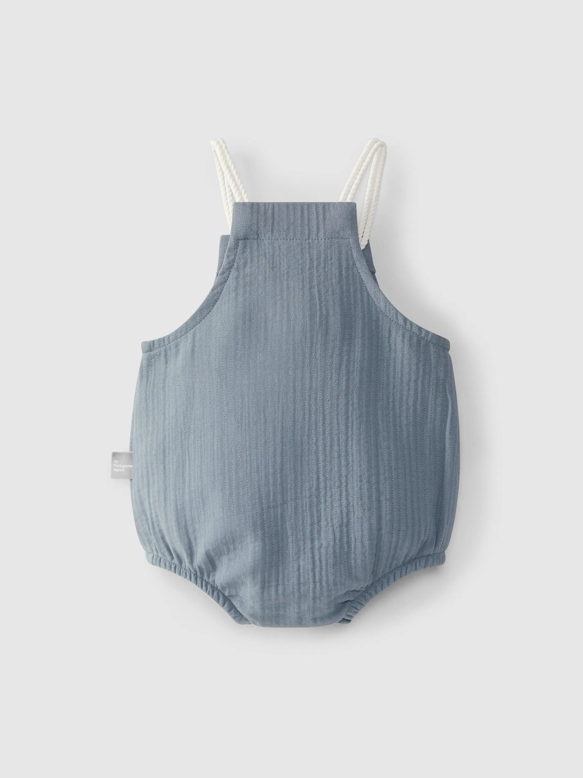 Baby Boy Jumpsuits and Rompers| Blue with Rope | Snug