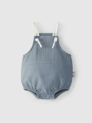 Baby Boy Jumpsuits and Rompers| Blue with Rope | Snug