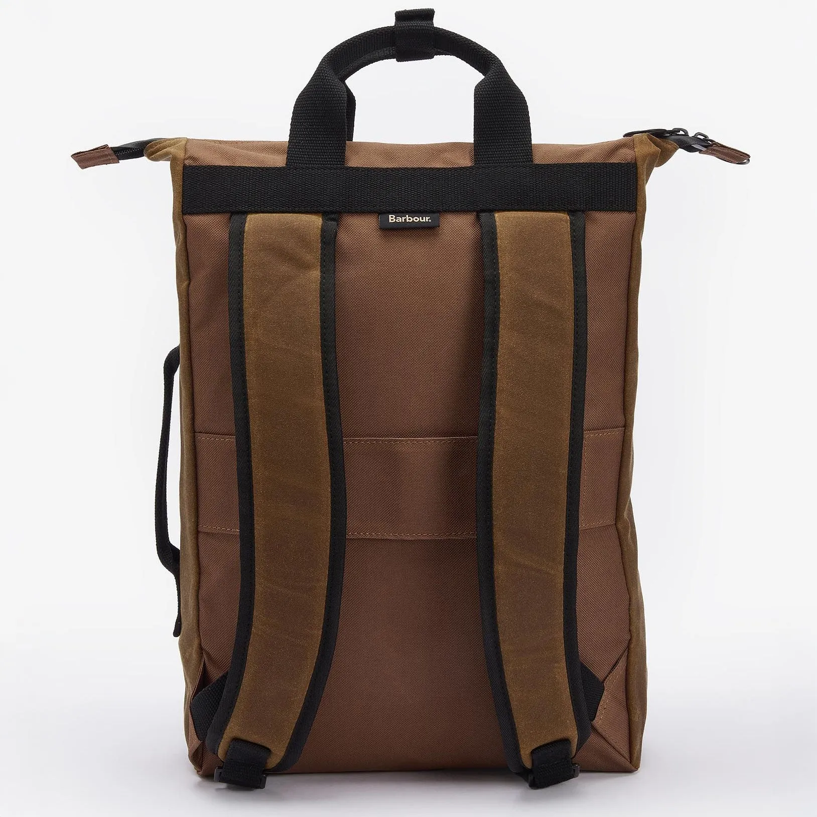 Barbour Field Wax Backpack in Tan/Black