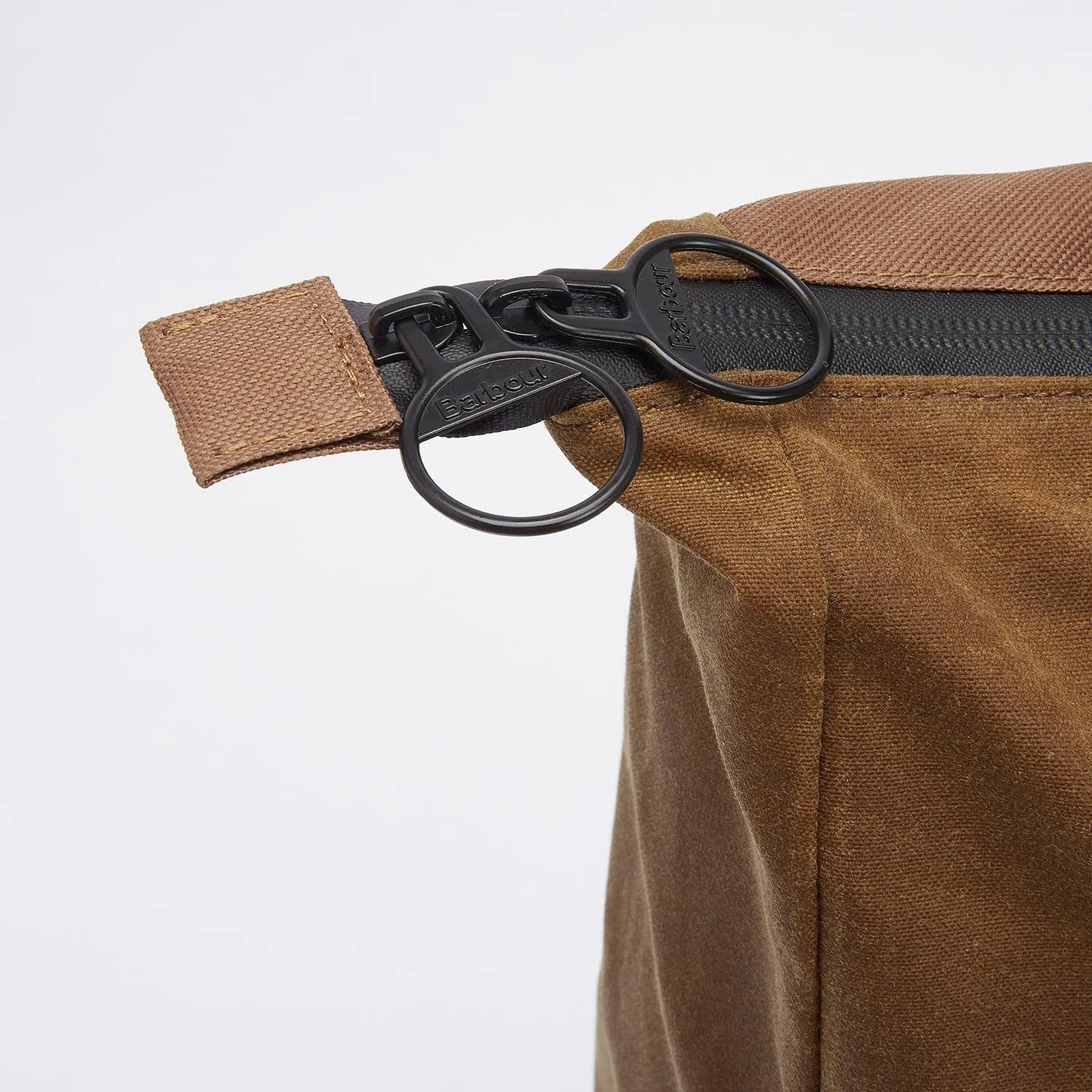 Barbour Field Wax Backpack in Tan/Black