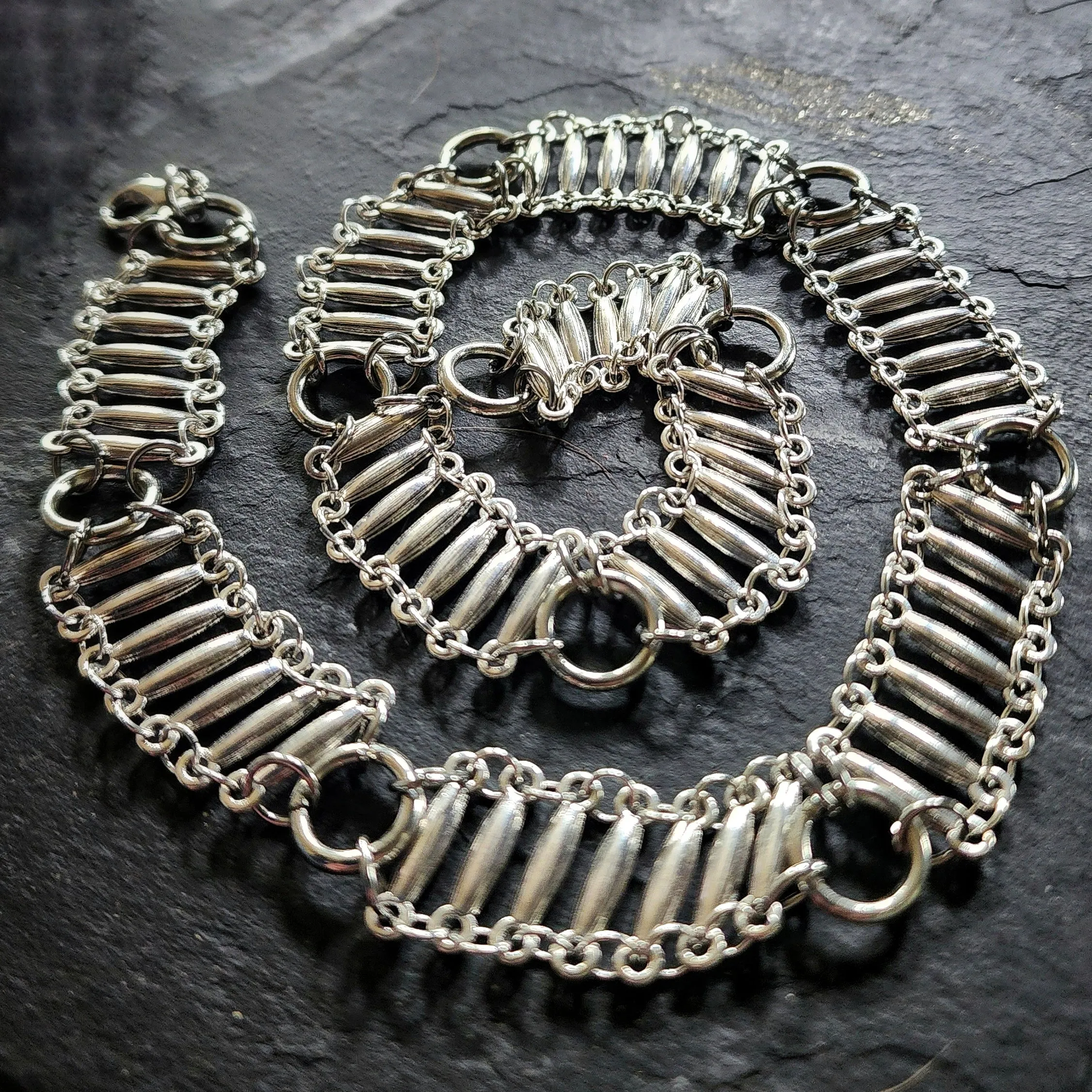 Behind Silver Bars Necklace