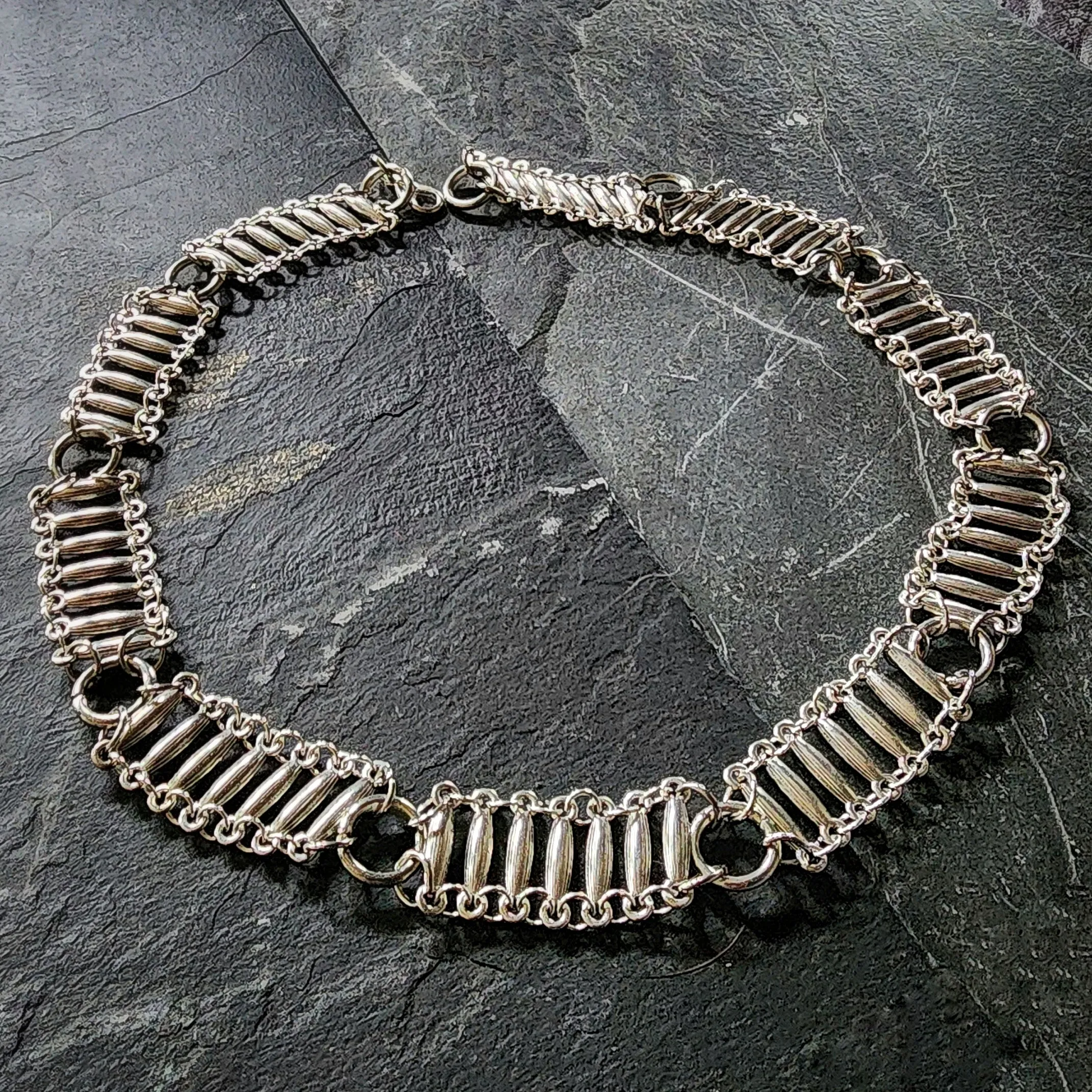 Behind Silver Bars Necklace