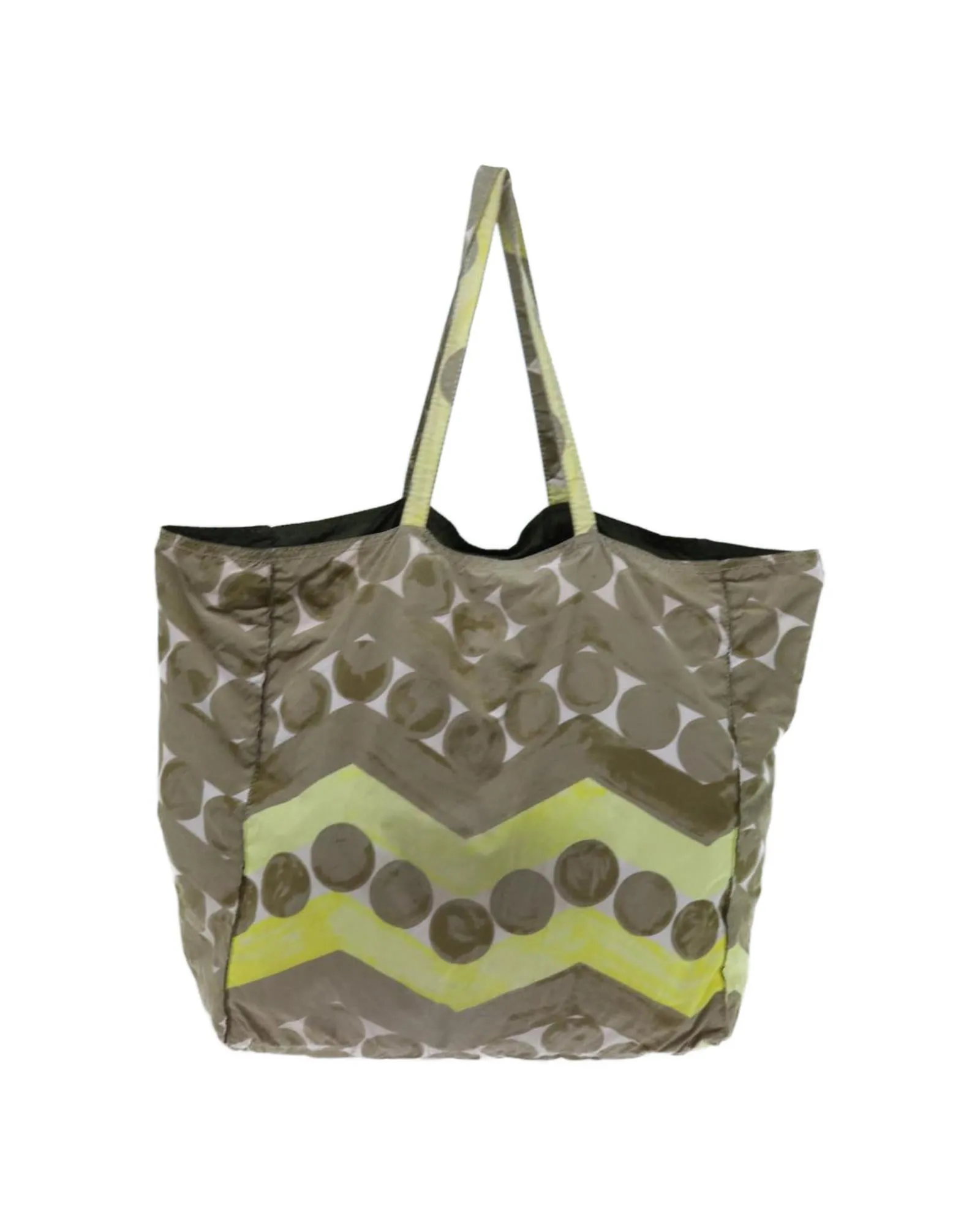 Beige Nylon Tote Bag with Multiple Pockets - Italian Made