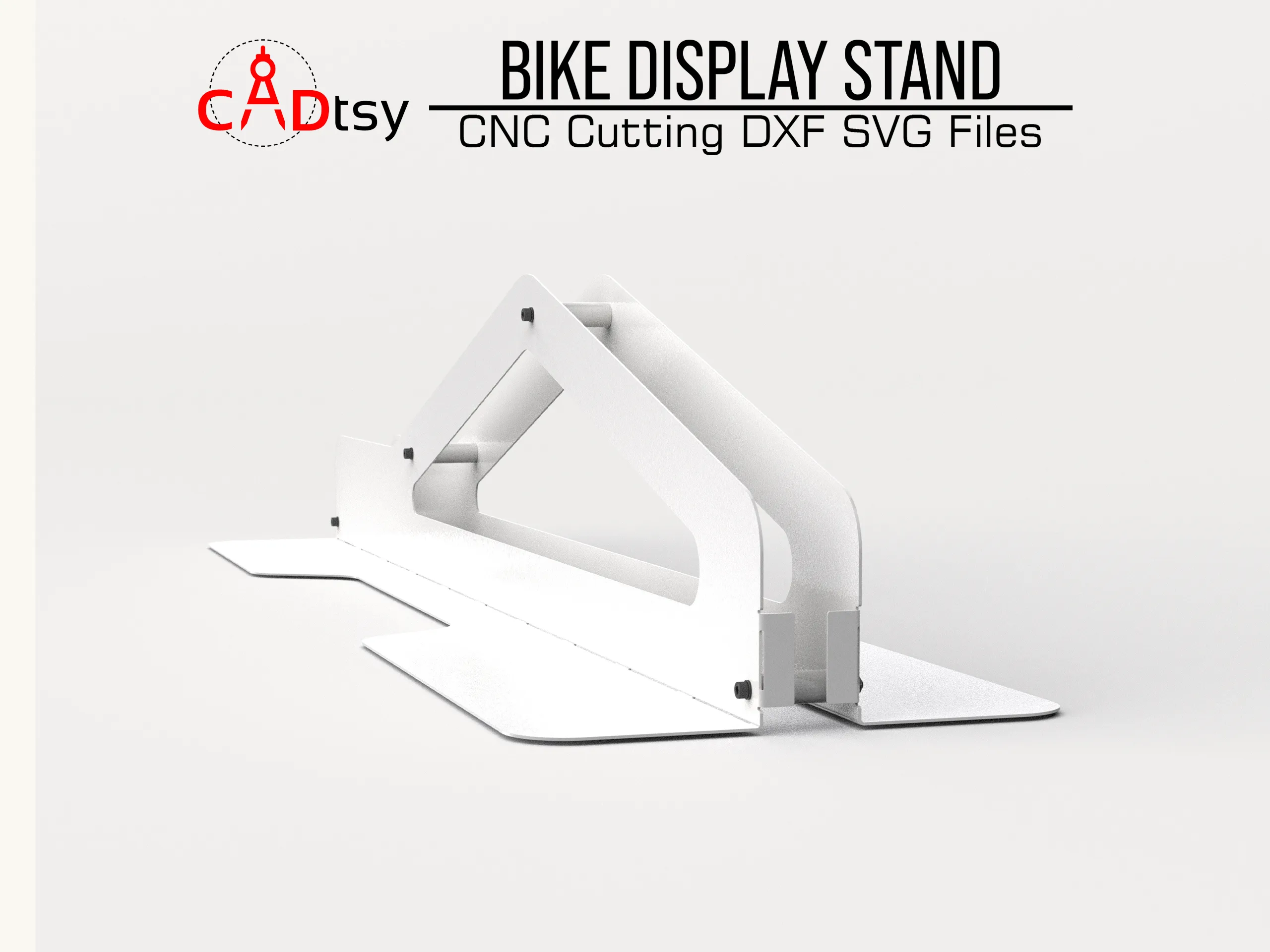 Bike Stand DXF Plasma Cutting CNC Files. Bike Metal Display Stand Floor Rack Plans. Bicycle, Storage. Mountain Bike Display