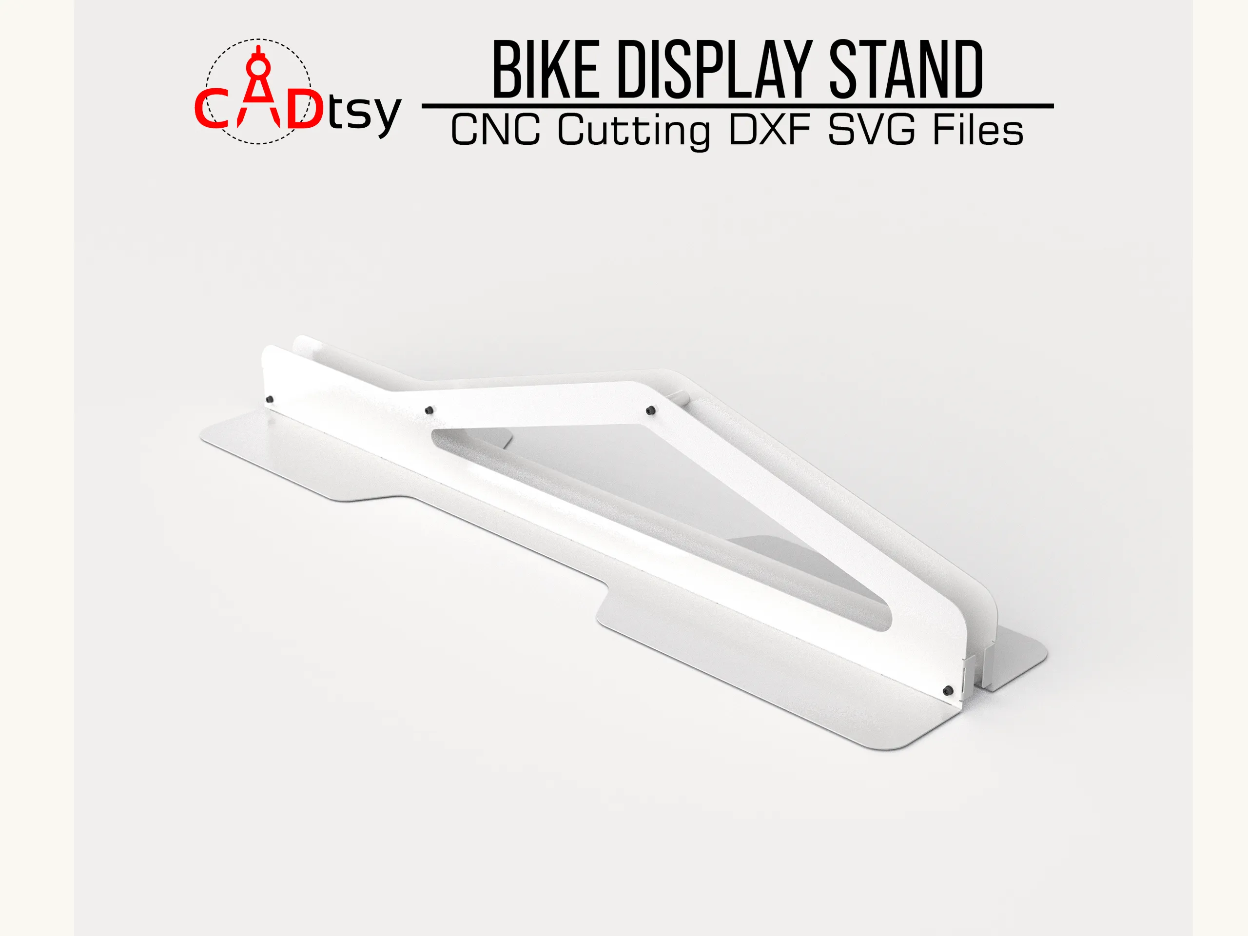 Bike Stand DXF Plasma Cutting CNC Files. Bike Metal Display Stand Floor Rack Plans. Bicycle, Storage. Mountain Bike Display