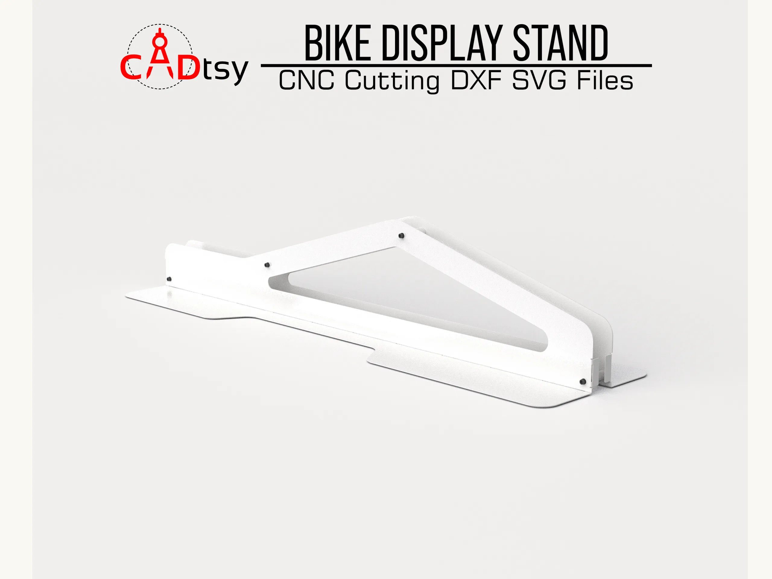 Bike Stand DXF Plasma Cutting CNC Files. Bike Metal Display Stand Floor Rack Plans. Bicycle, Storage. Mountain Bike Display