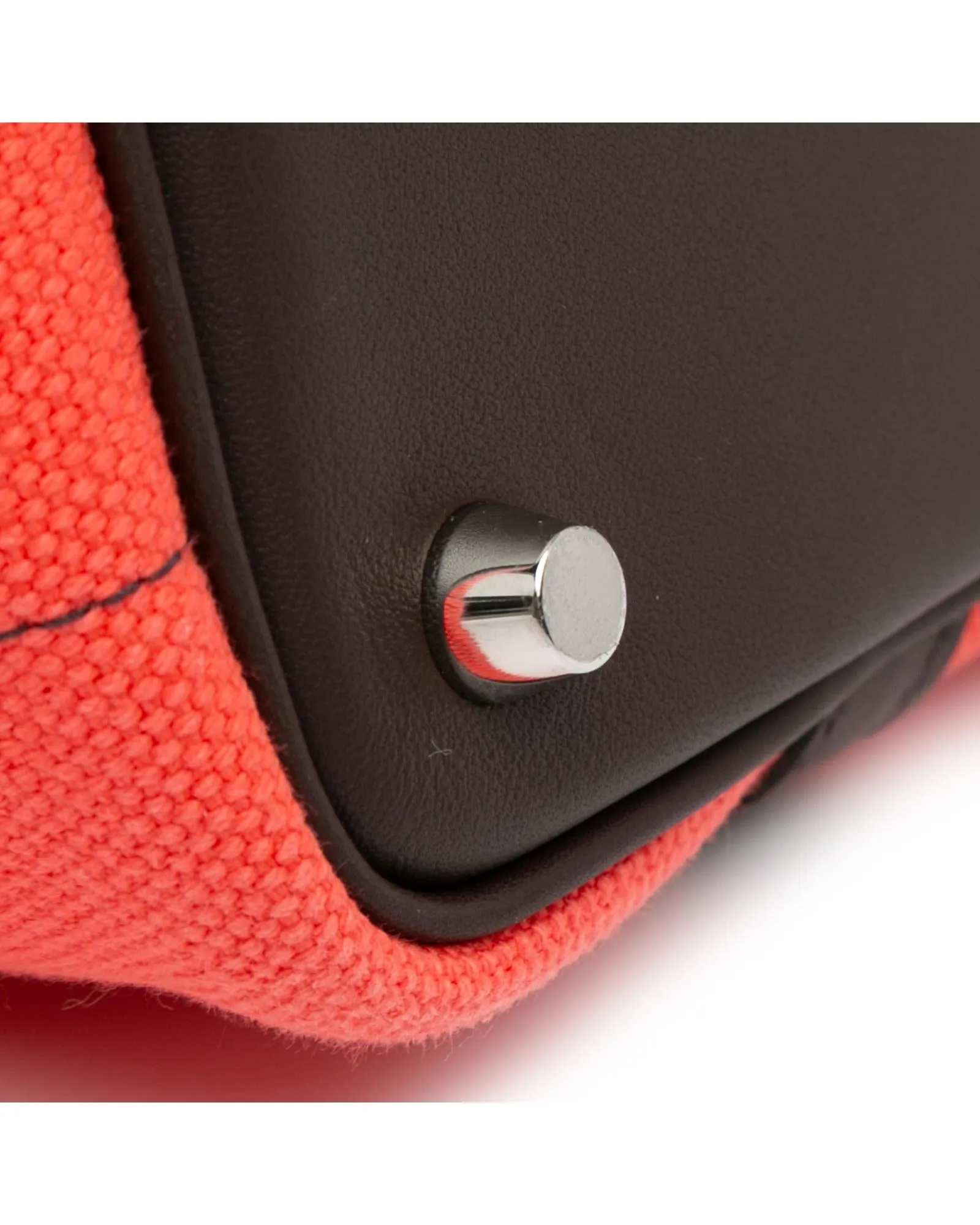 Canvas and Leather Cargo Picotin with Buckle Closure