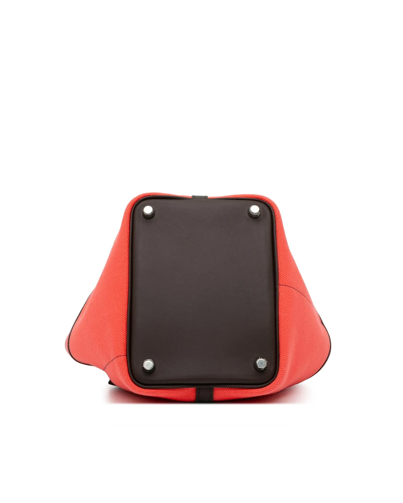 Canvas and Leather Cargo Picotin with Buckle Closure