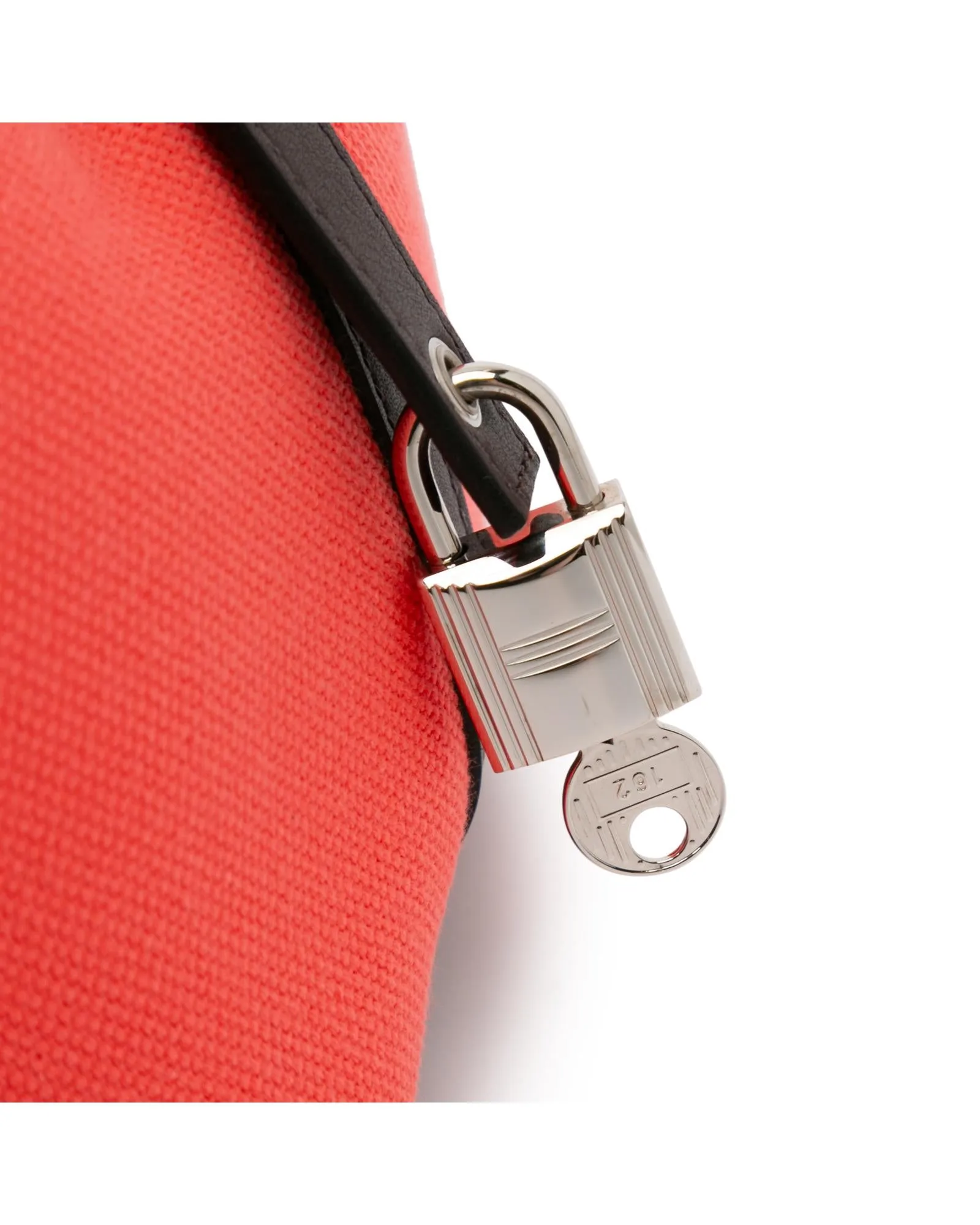 Canvas and Leather Cargo Picotin with Buckle Closure