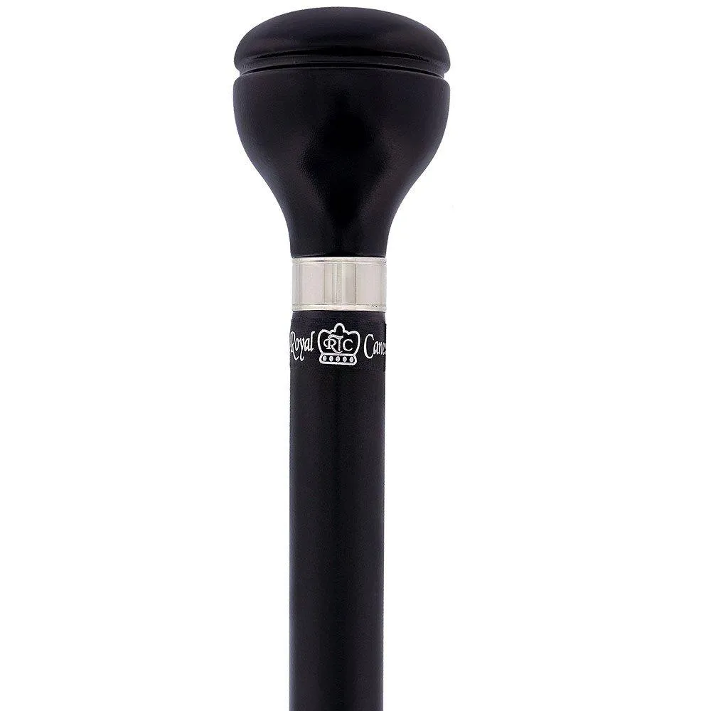 Classic Timeless Walking Stick: Black Beechwood Knob Handle