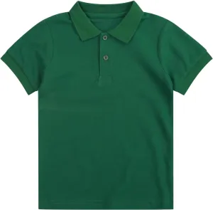 CUNYI Boys' Cotton Pique Polo Shirts Uniform Short Sleeve Tops