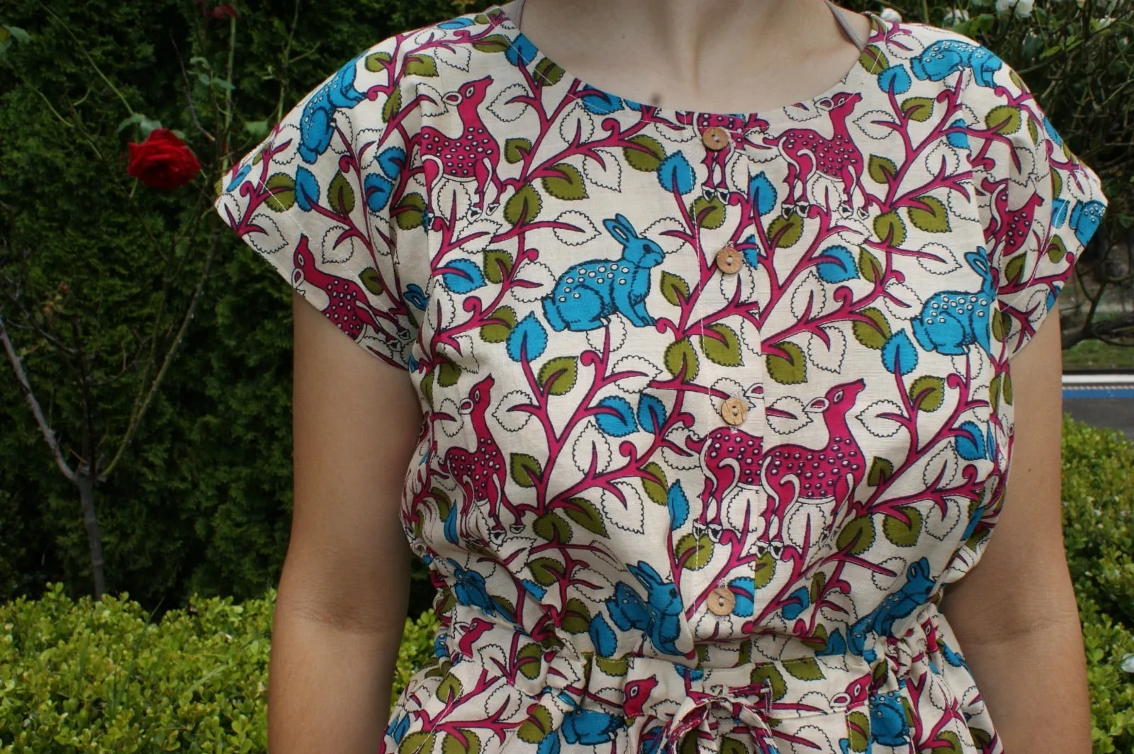 Fair Trade Cotton Jumpsuits Forest Animals Design