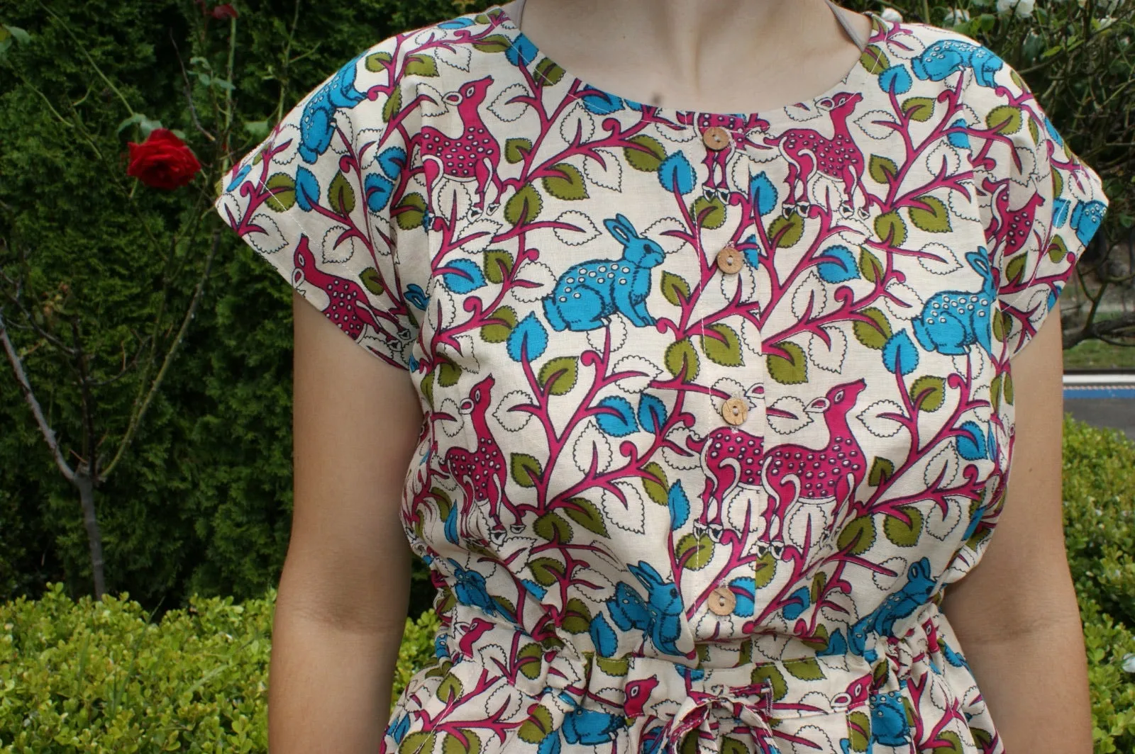 Fair Trade Cotton Jumpsuits Forest Animals Design