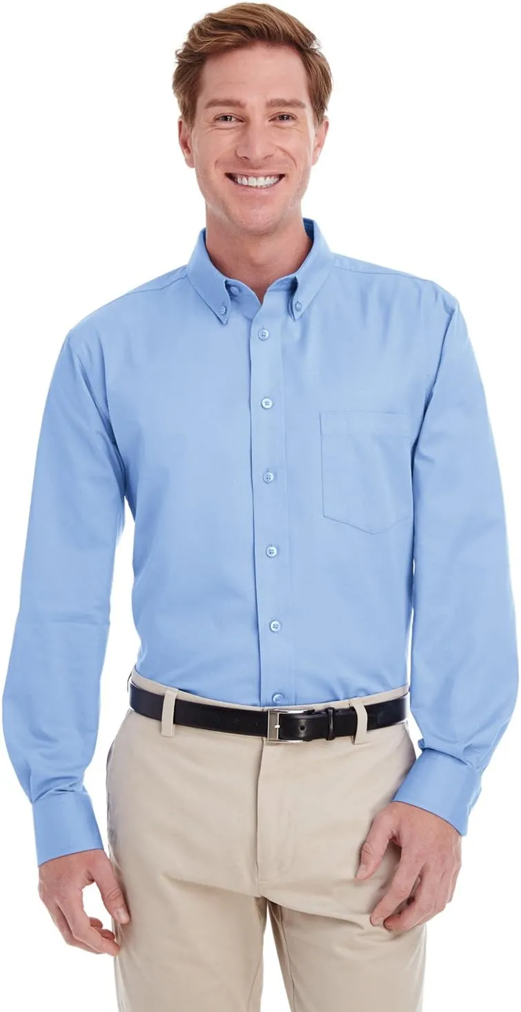Foundation 100% Cotton Long-Sleeve Twill Shirt with Teflon (M581)