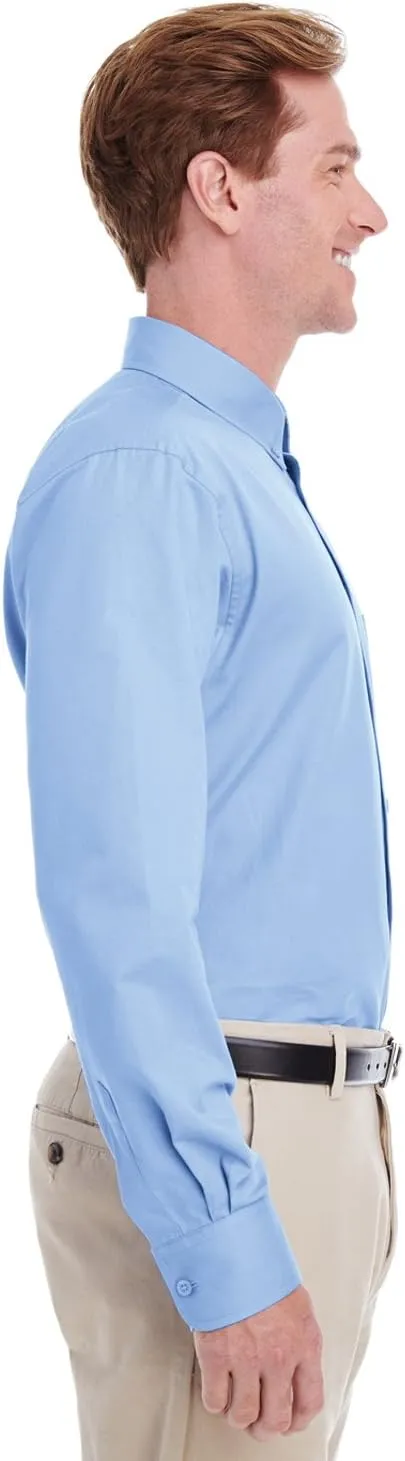 Foundation 100% Cotton Long-Sleeve Twill Shirt with Teflon (M581)