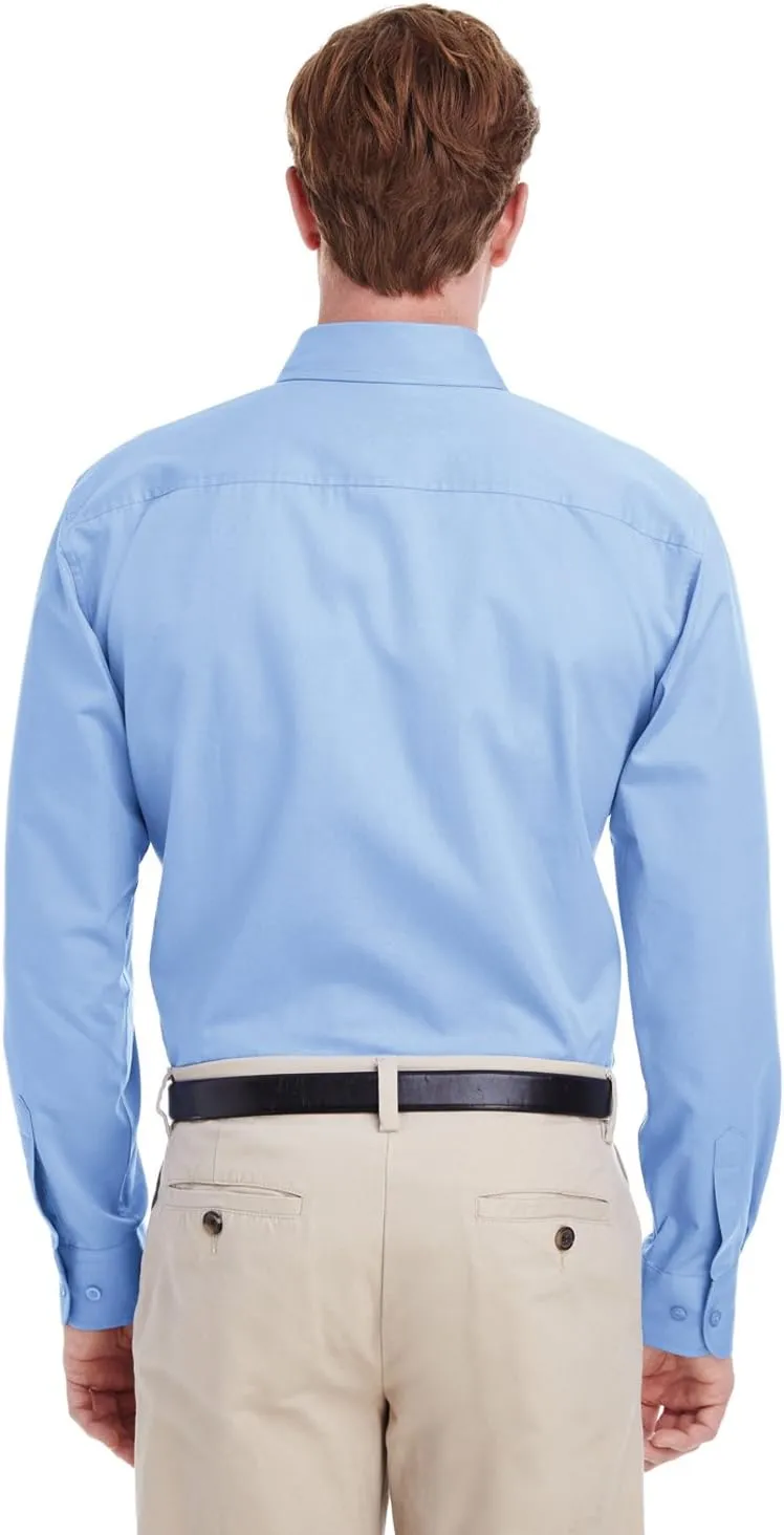 Foundation 100% Cotton Long-Sleeve Twill Shirt with Teflon (M581)