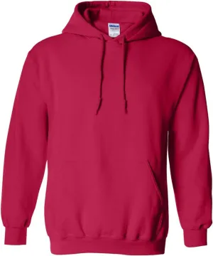 Gildan Men's Heavy Blend Drawcord Hooded Sweatshirt, Safety Pink