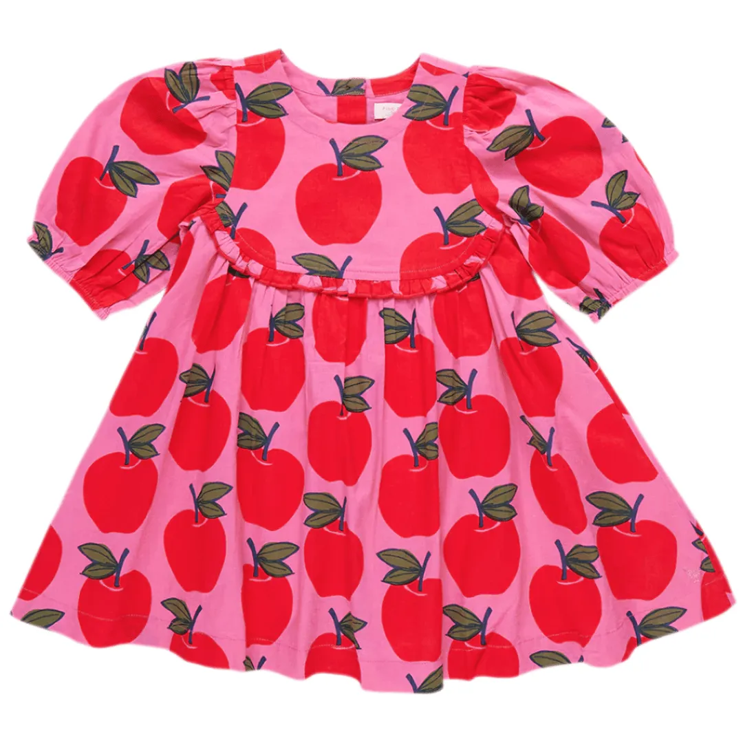 Girls Dresses | Rowan - Pink Apples | Pink Chicken