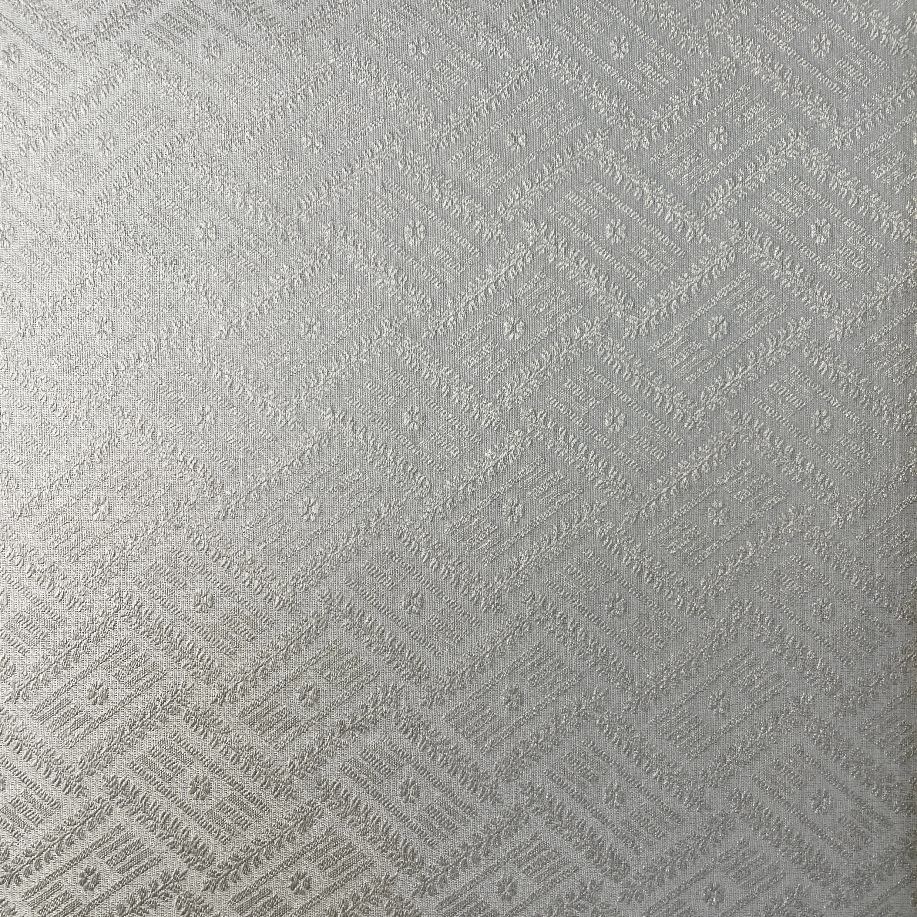 Grey Self Tanchui Cotton Silk Fabric 19662