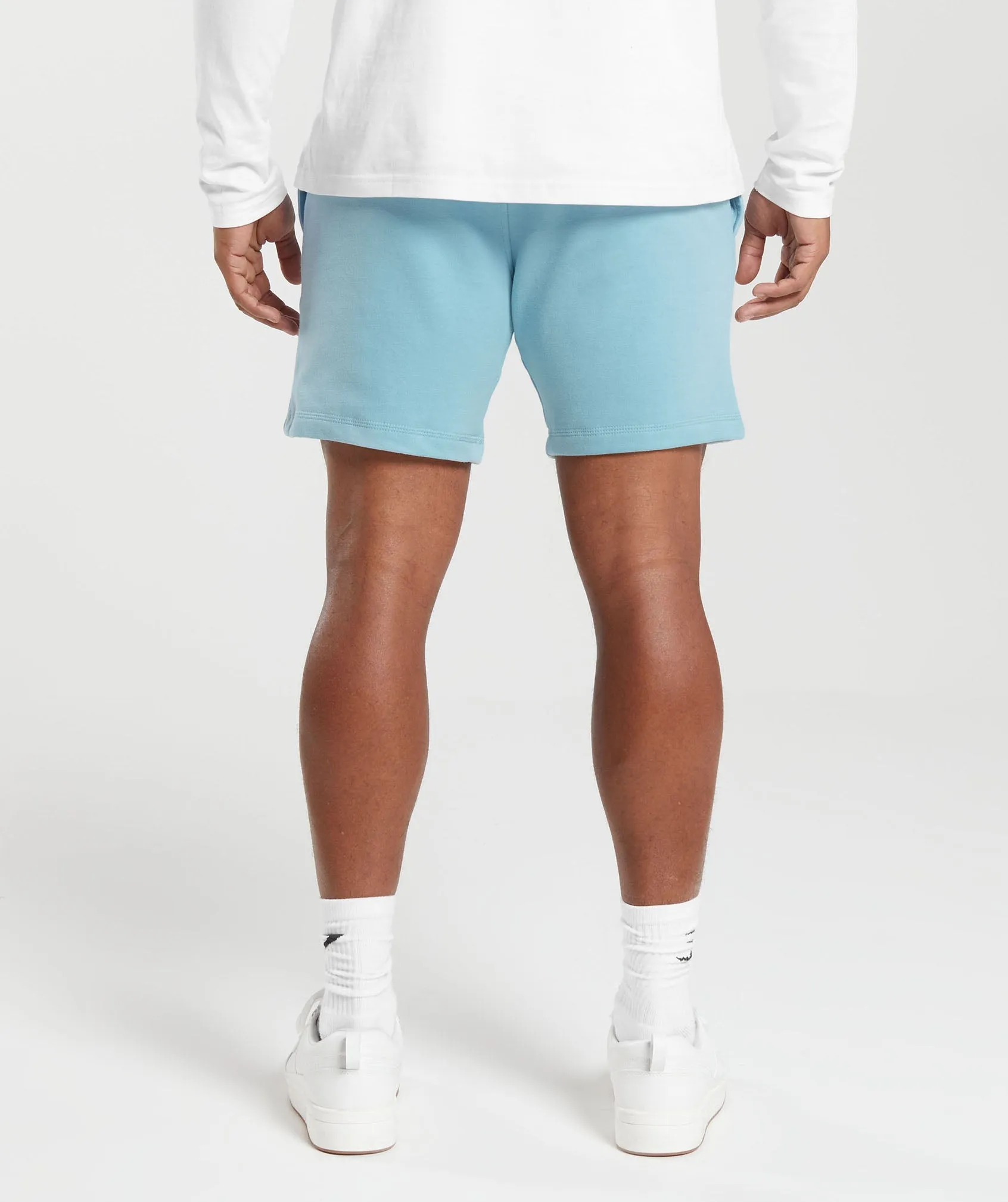 Gymshark Crest 7" Shorts - Iceberg Blue