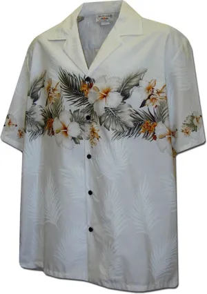 Hawaiian Shirts Cotton Hibiscus Band