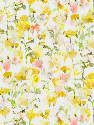 Inky Fields Yellow - Liberty of London Cotton Tana Lawn - Half Yard