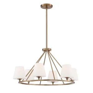 Keenan 6 Light Vibrant Gold Chandelier