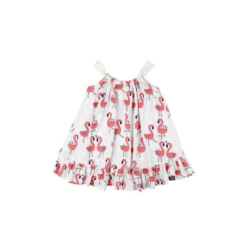Kukukid Bow Dress White Flamigs