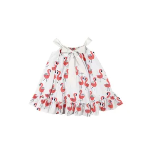 Kukukid Bow Dress White Flamigs