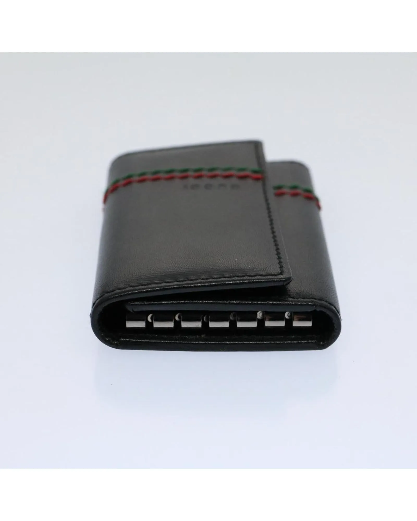 Leather Key Case with Multiple Colors and Pockets