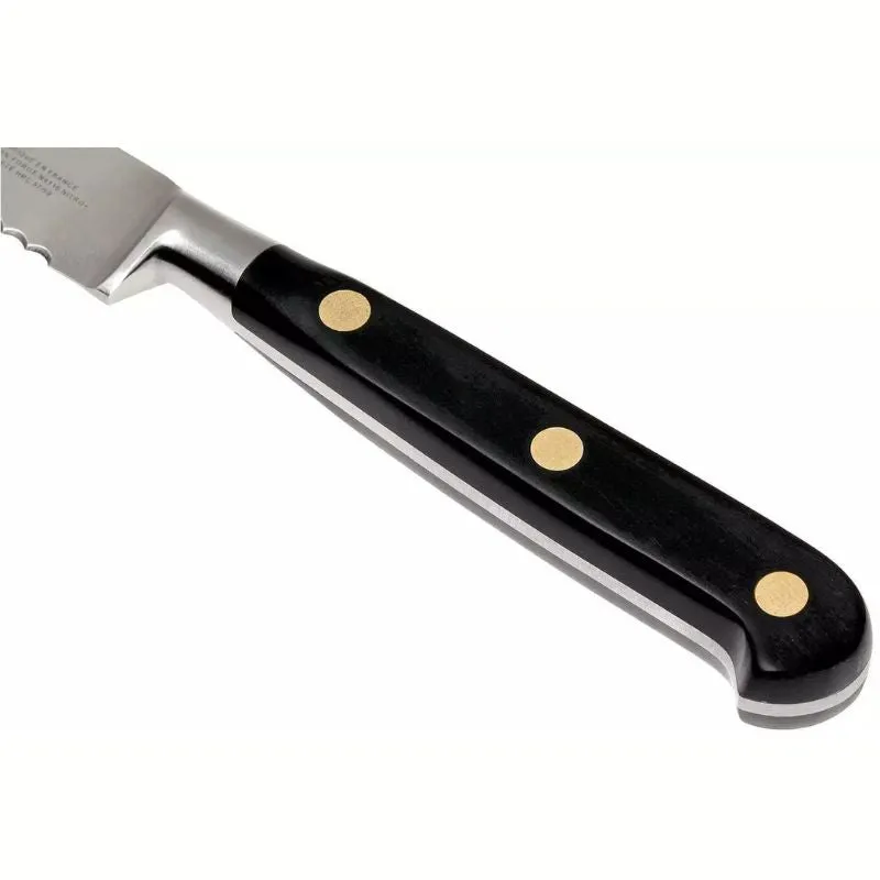 Lion Sabatier Ideal Serrated Utility Knife Brass Rivets 12cm