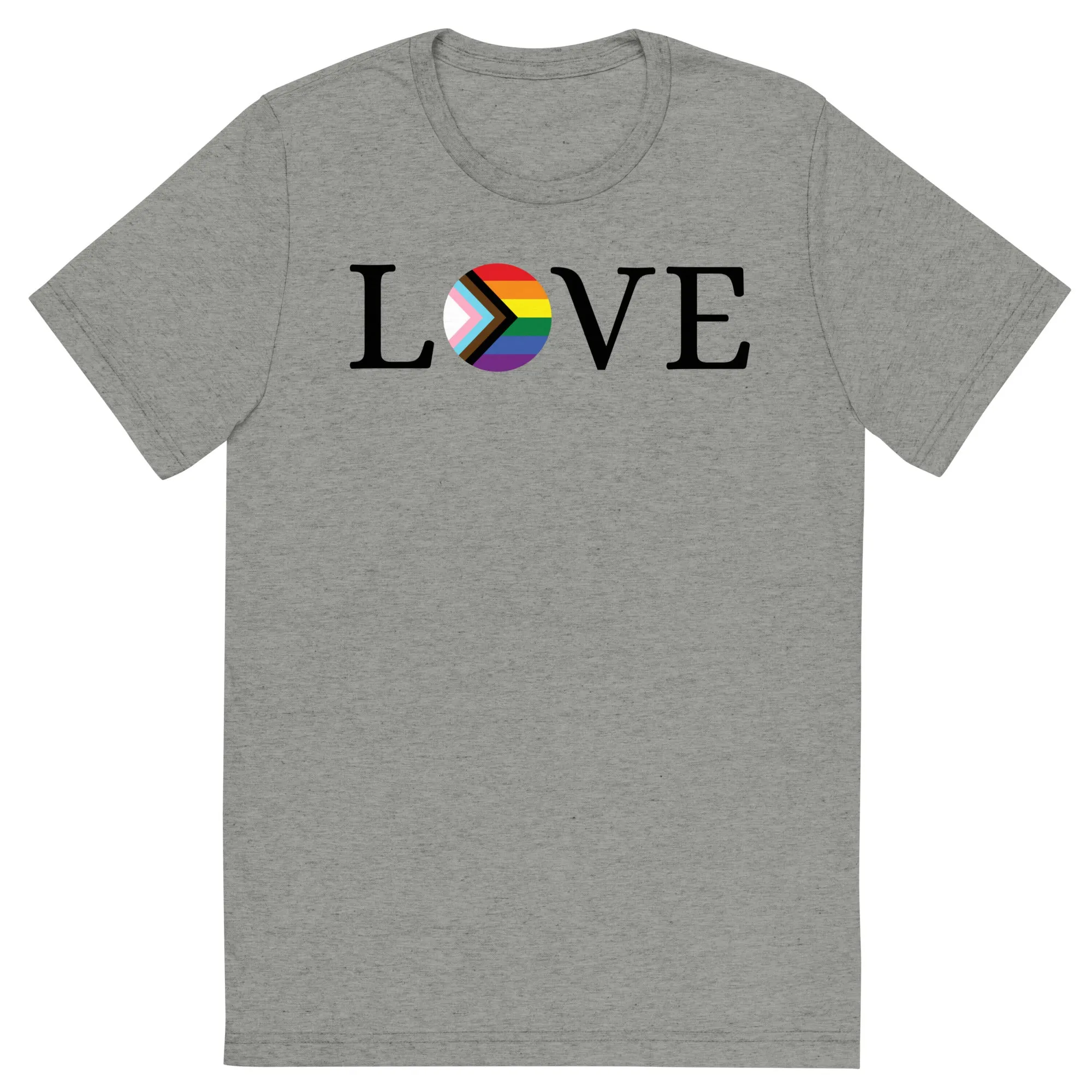 Love Pride Flag - Short sleeve t-shirt, comfy, soft, fun, bold