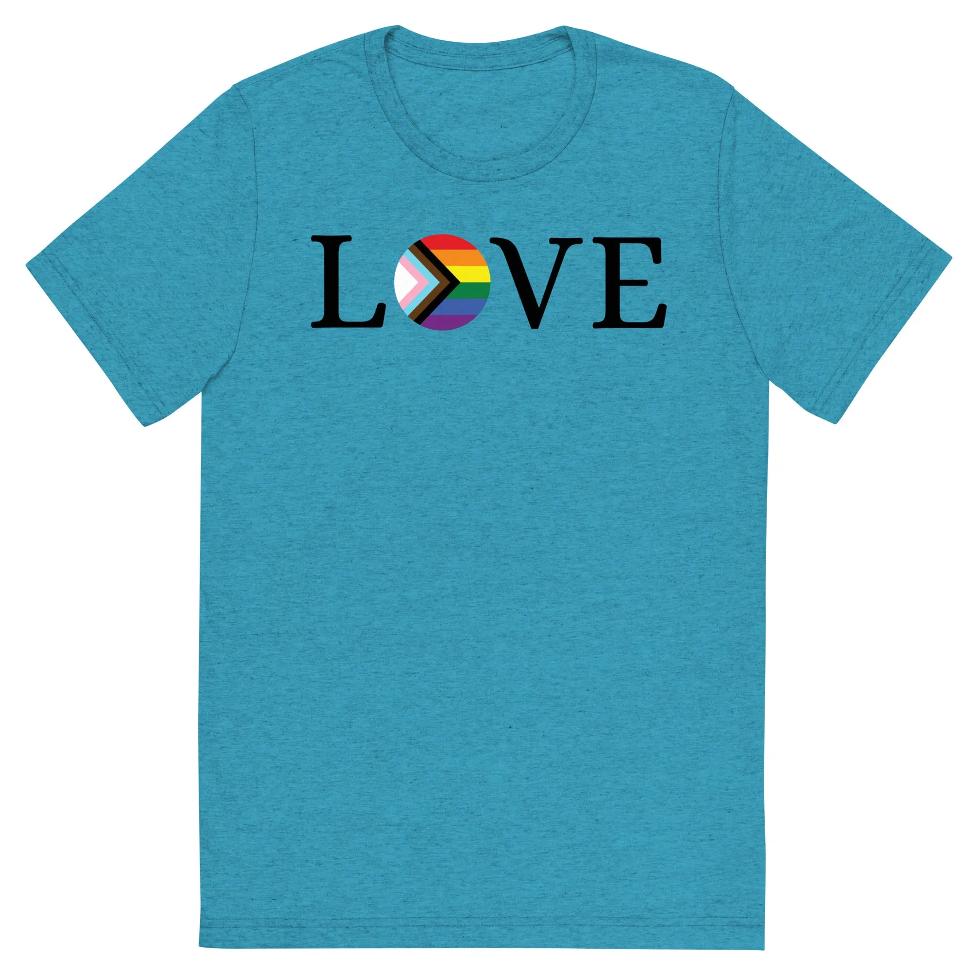 Love Pride Flag - Short sleeve t-shirt, comfy, soft, fun, bold