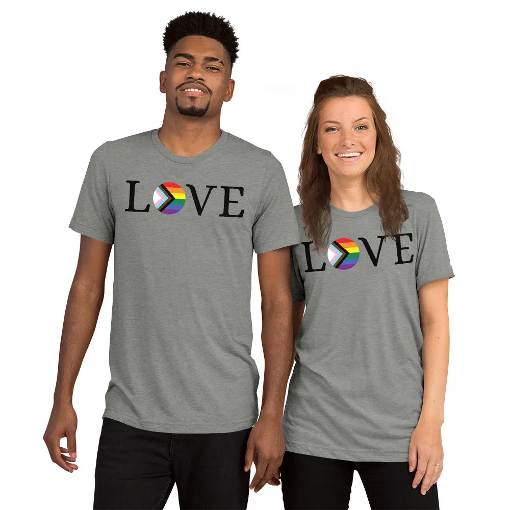 Love Pride Flag - Short sleeve t-shirt, comfy, soft, fun, bold