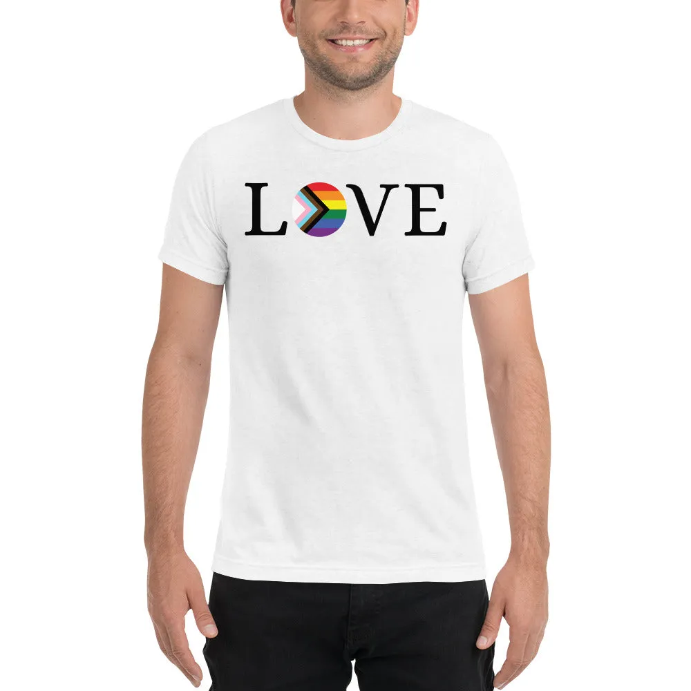 Love Pride Flag - Short sleeve t-shirt, comfy, soft, fun, bold