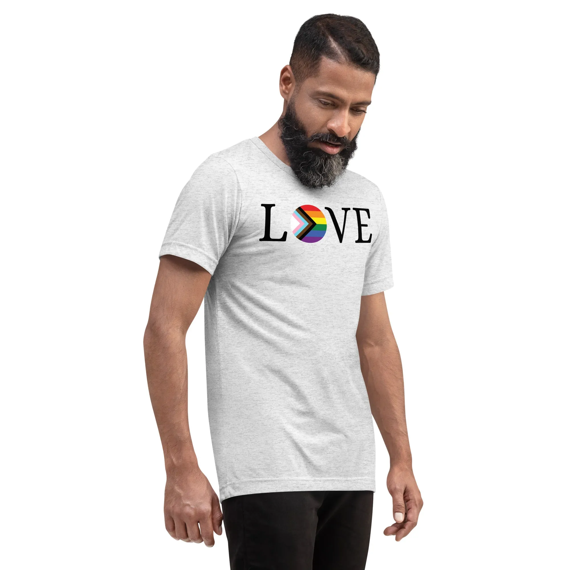 Love Pride Flag - Short sleeve t-shirt, comfy, soft, fun, bold