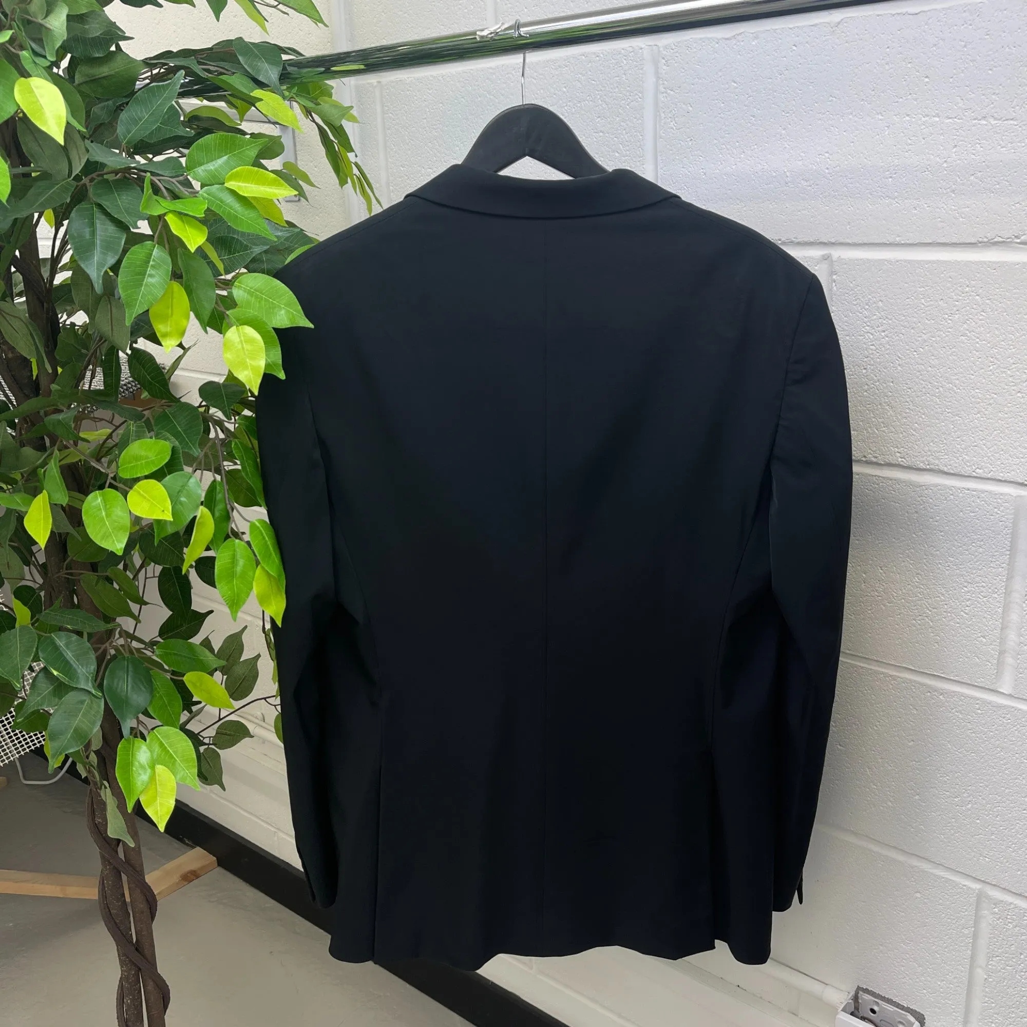 Men's Polyester Suit Black Size 52R