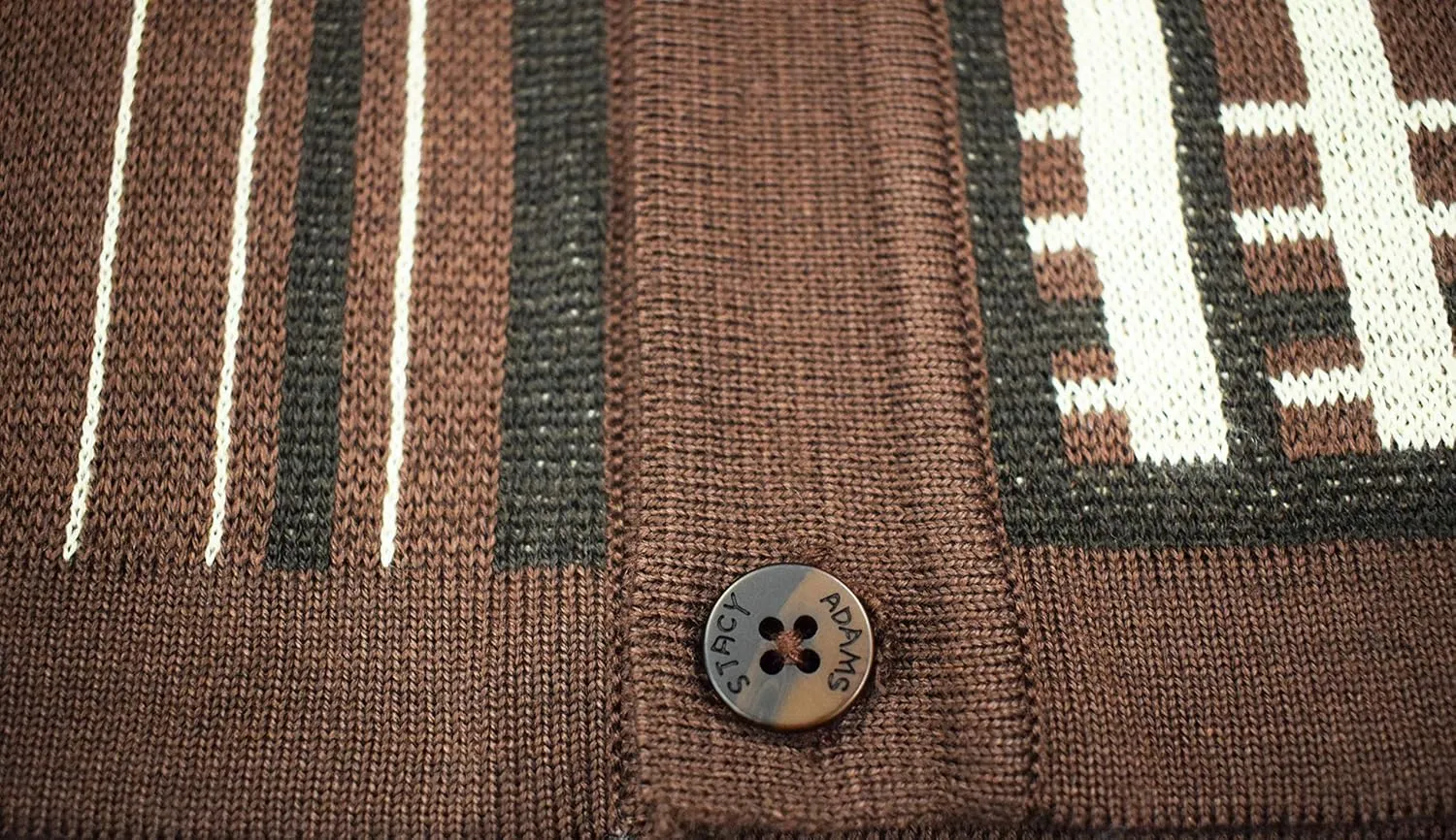 Mens Short Sleeve Knit Sports Shirt - Modern Polo Vintage Classics: Plaid Mix