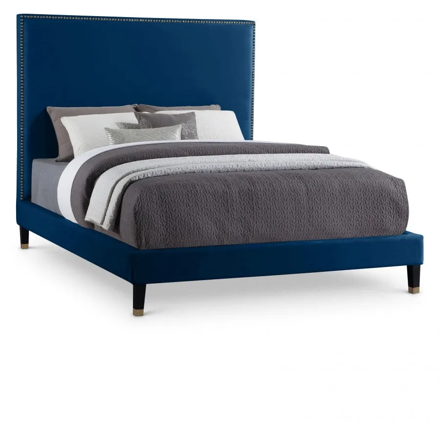 Meridian Furniture Harlie Velvet Bed