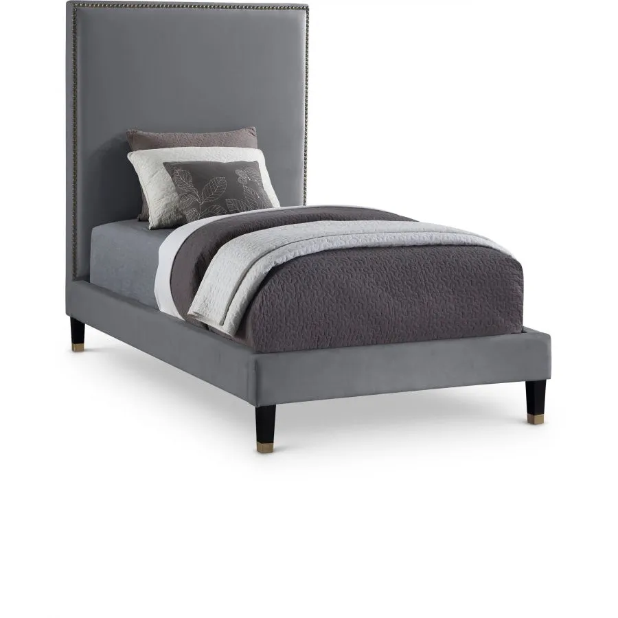 Meridian Furniture Harlie Velvet Bed