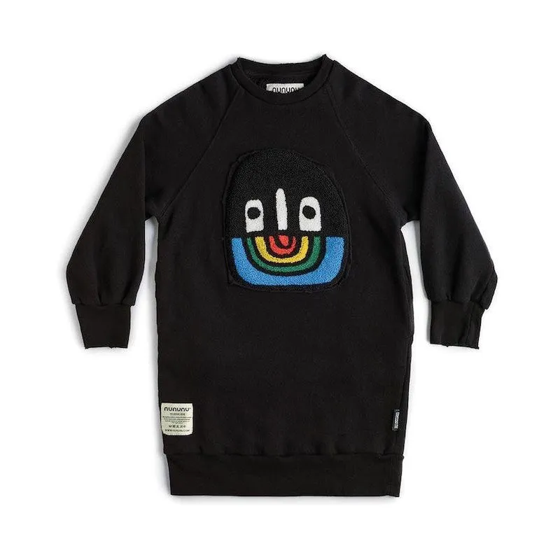 NUNUNU Fuzzy Rainbow Smile A Dress