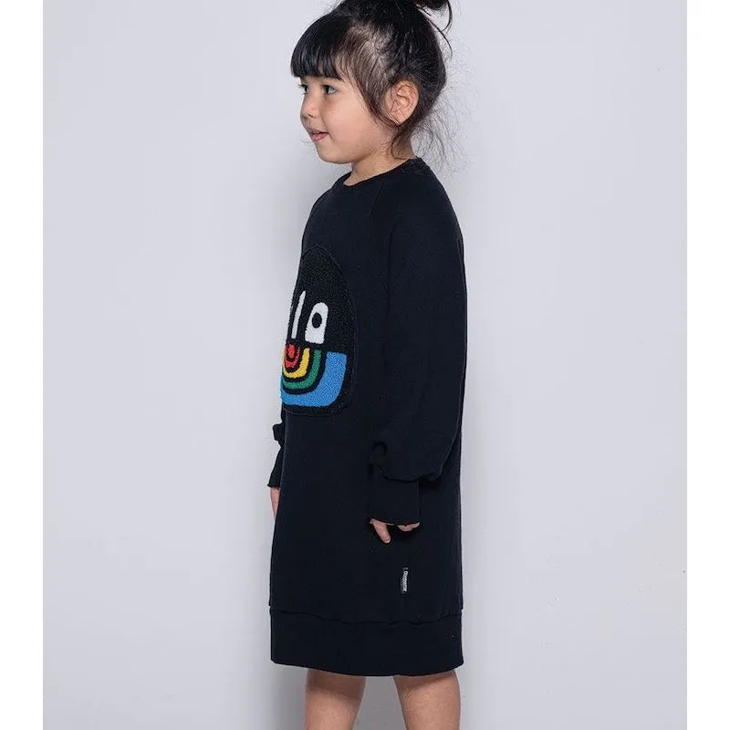 NUNUNU Fuzzy Rainbow Smile A Dress