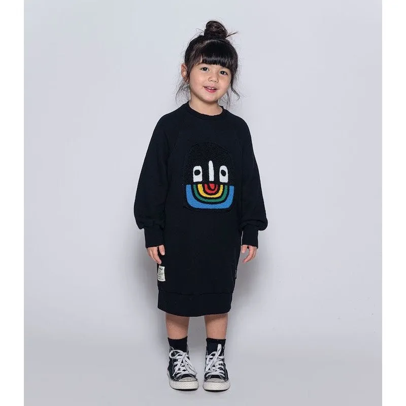 NUNUNU Fuzzy Rainbow Smile A Dress