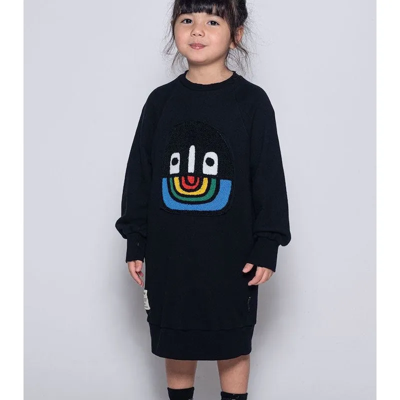 NUNUNU Fuzzy Rainbow Smile A Dress