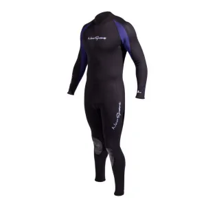 Open Box NeoSport 7/5mm Men’s Neoprene Backzip Jumpsuits-Black / Blue-MD