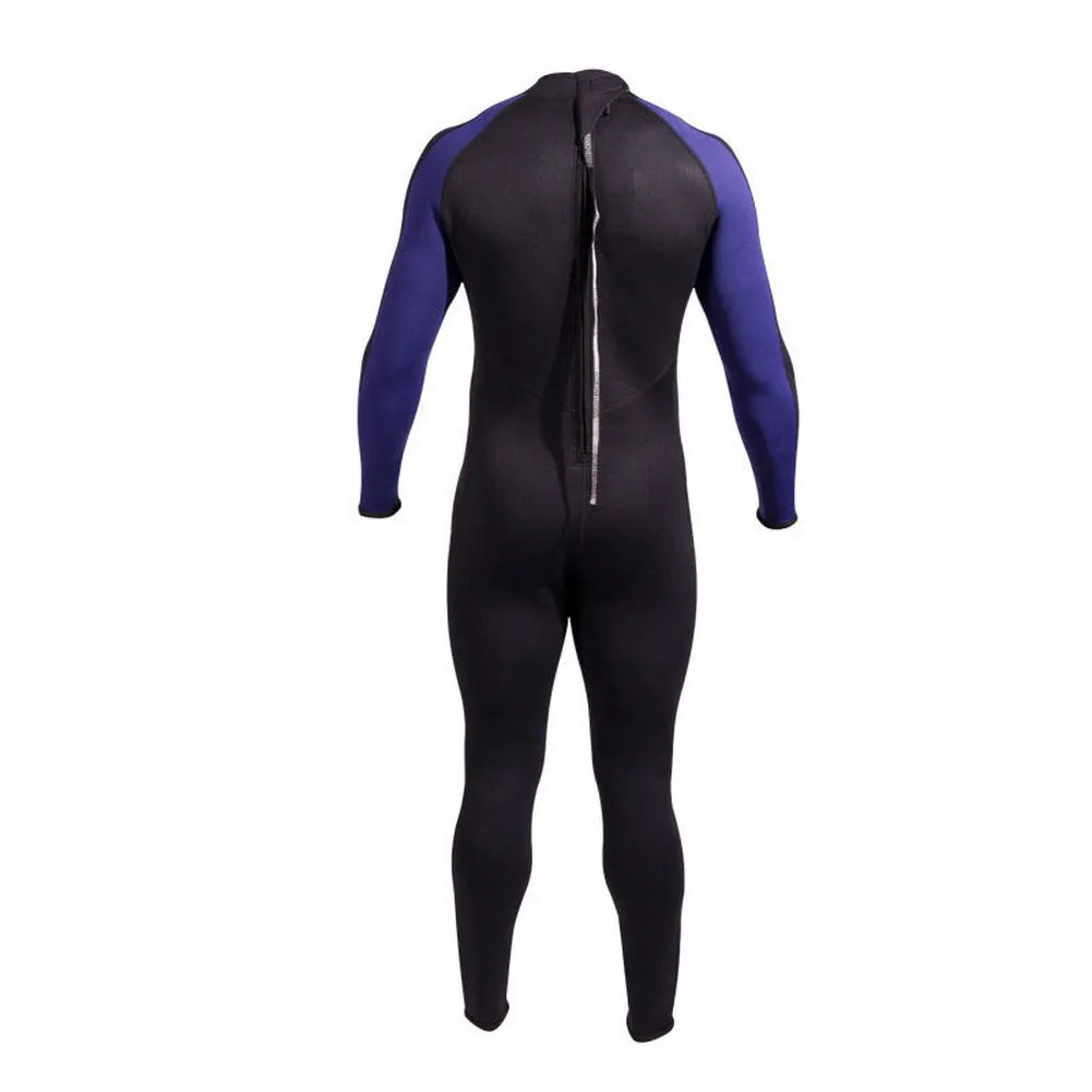 Open Box NeoSport 7/5mm Men’s Neoprene Backzip Jumpsuits-Black / Blue-MD