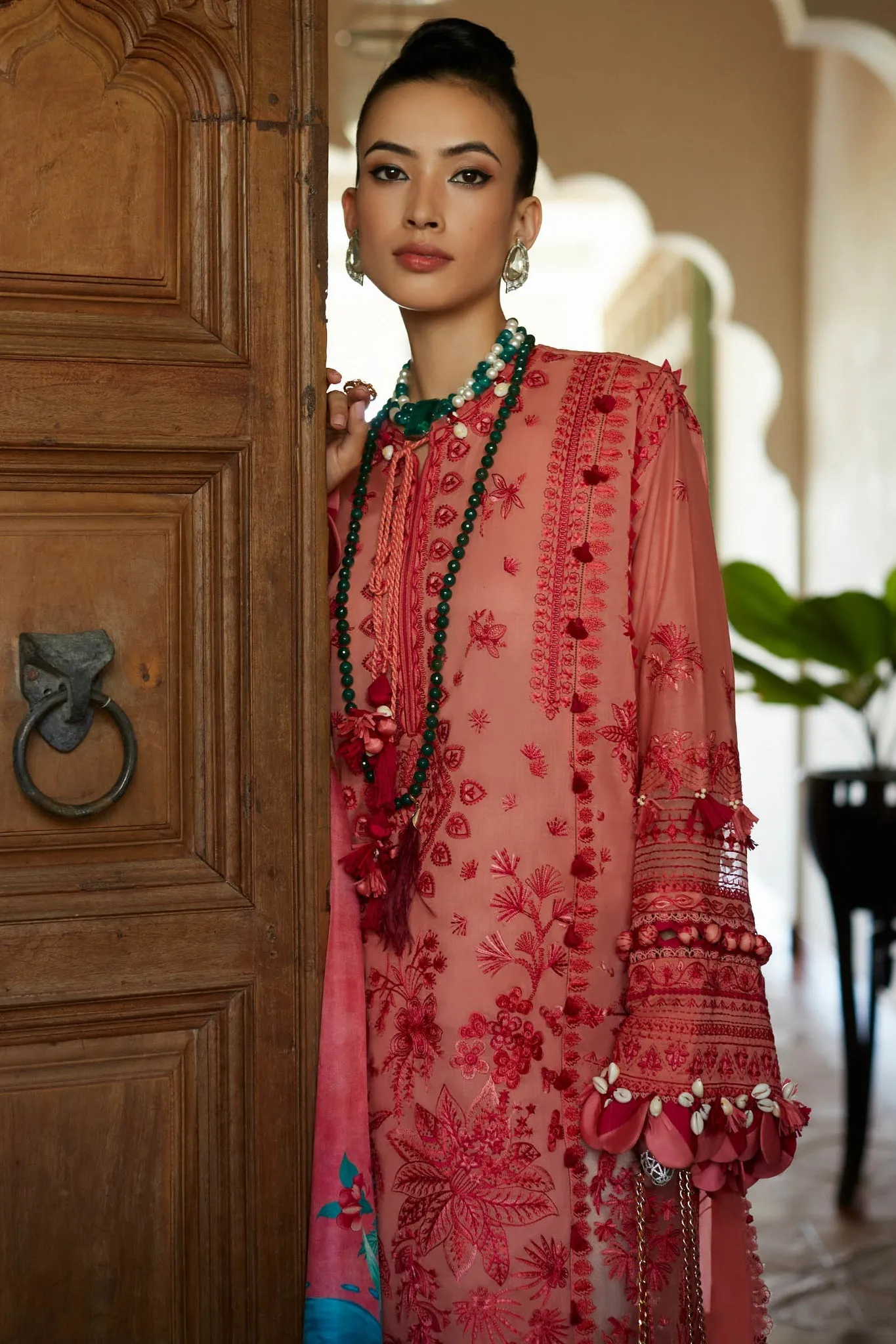 Peach Lawn Suit - Elan - Luxury Lawn '23 - ARNA-EL23-05B